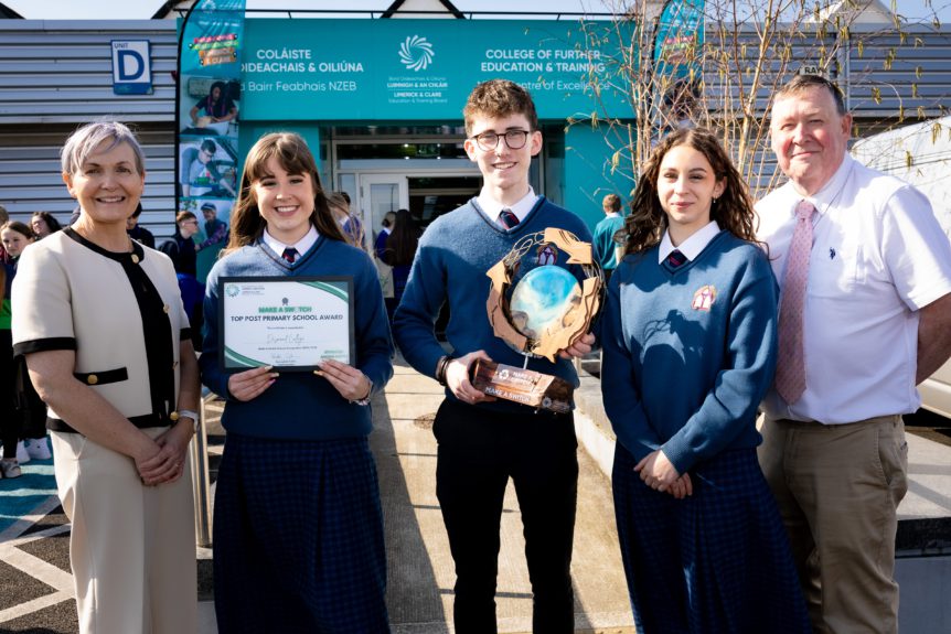 Image of Top Post-Primary School Award winners Desmond College